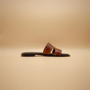 Art-26008 Ciabattina Donna in vacchetta Borchiata